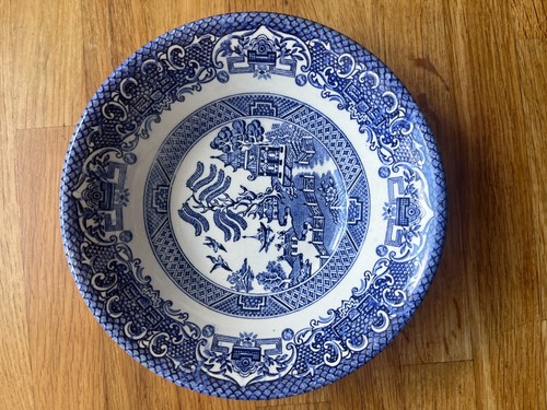 English ironstone willow blue - english,