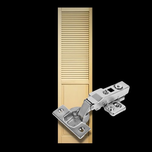 Natural white wooden - white, louvre