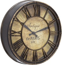 20cm Wall Clock Antique Effect