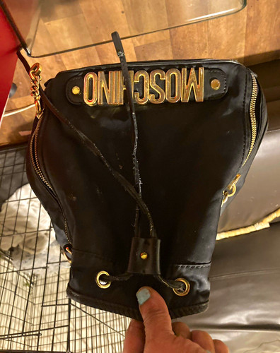 Moschino milano black leather - milano,