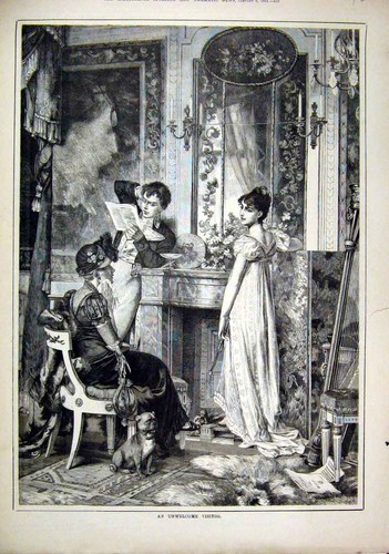 Original old antique print - original,