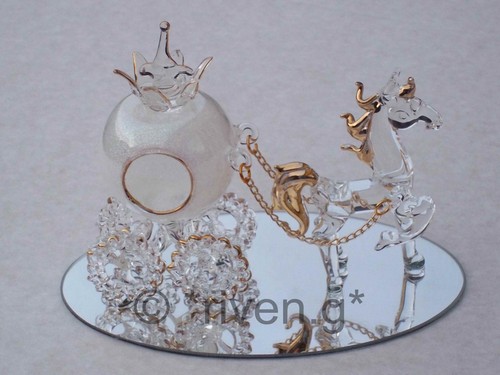 Cinderella glass pumpkin - cinderella,