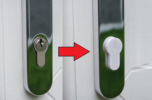 Keyhole lock cover guard - cover,