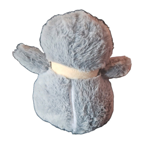 Grey white plush penguin - &,
