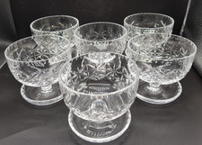 Set of 6 Vintage Cut Glass