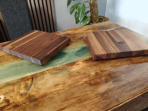 Solid walnut speaker stands - solid,