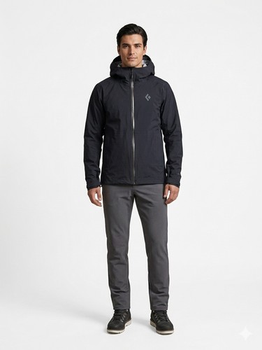 Black diamond men jacket - black,