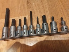 Proto and Snap On SAE Imperial Allen Sockets Aircraft Tools