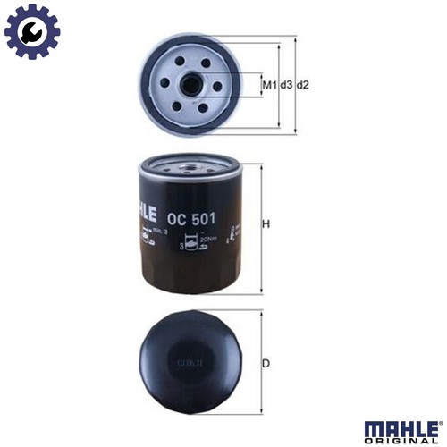 Oil filter 501 for alfa - oc,