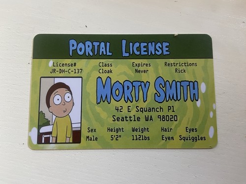 Morty smith fake licence - smith,
