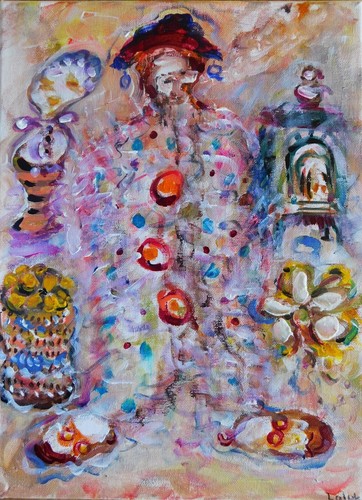 Original abstract oil - , painting