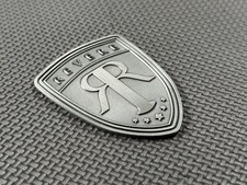 Revere London  metal boot  badge emblem shield 