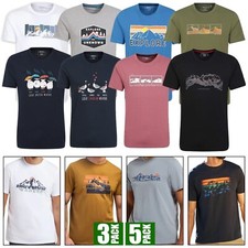 Branded Printed T-Shirt 5 Pack Heavy Blend Assorted 100% Organic Cotton Gym Tees