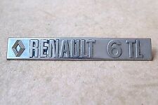 RENAULT 6TL CAR BOOT BADGE