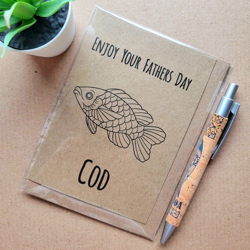 Funny fishing fathers day card - funny,