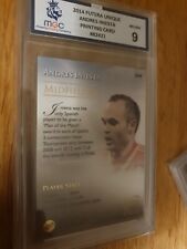2014 Futera printing card /5 Andres Iniesta Barcelona Spain