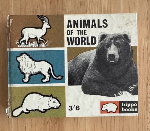 Vintage hippo books animals - books,