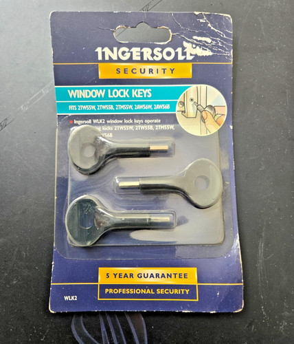 Ingersoll window lock - ingersoll, keys