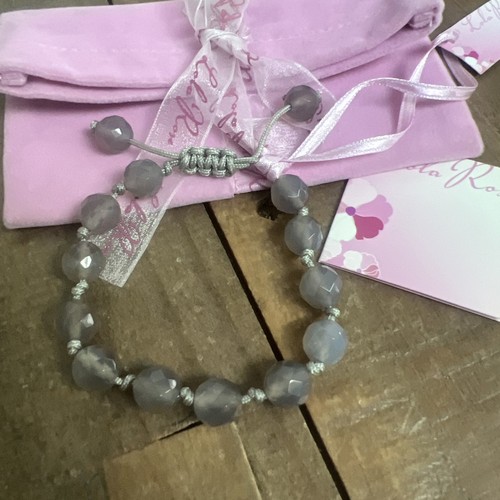 Genuine lola rose grey agate - rose,