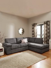 Corner Sofa L-shaped 5 Seater Couch Right / Left hand, Amalfi XL Jumbo Cord Set
