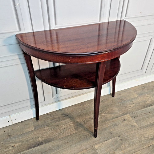Vintage half moon table demi - half,