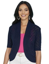Ladies Pointelle Shrug by
