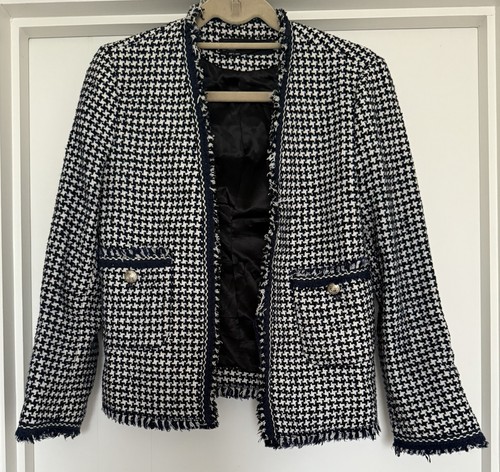 Zara navy blue mix boucle - zara,