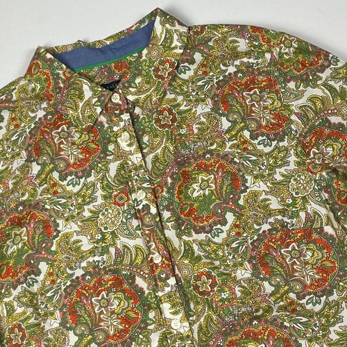 Talbots paisley cotton button - paisley,