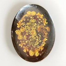 Vintage Lucite Resin Oval
