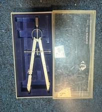 CHARRETTE Drafting Bow Stainless Steel Compass Tool 409 West Germany  + PARTS