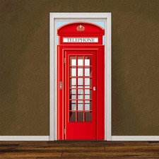  2 Pcs Telephone Box Mural