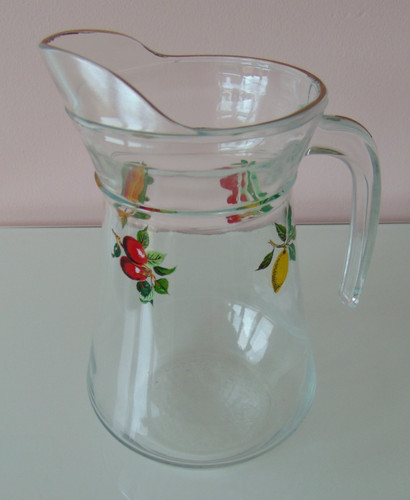 Vintage french glass fruit - french,