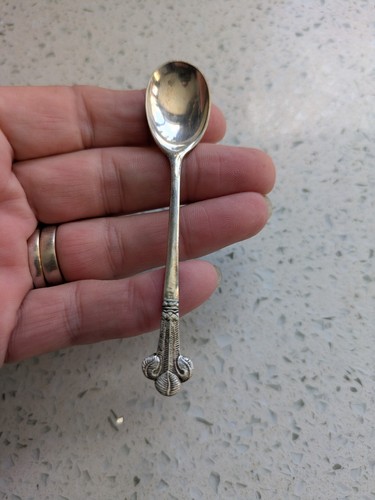 Antique solid silver condiment - antique,
