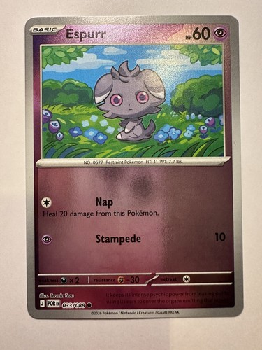 Pokemon 033 088 espurr - -, 033/088