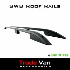FORD TRANSIT CUSTOM ROOF RAILS BARS BLACK TOURNEO ROOF RACK SWB 2012-23
