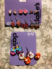 claires accessories girls pierced earrings bundle x9 pairs new Christmas gifts