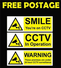 CCTV Warning Signage - - / -   Foamex Signs or Vinyl Adhesive Stickers