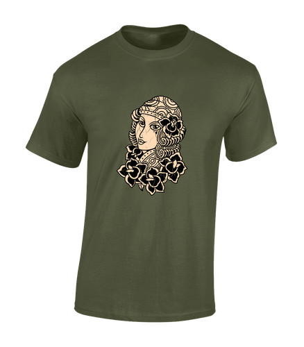 Rose girl retro mens shirt - t,