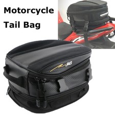 Motorcycle Tail Bag Waterproof Luggage Bag Seat Bag Motorbike Saddle Bags Black