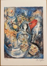 Marc Chagall Limited Edition Lithograph Signed and Numbered