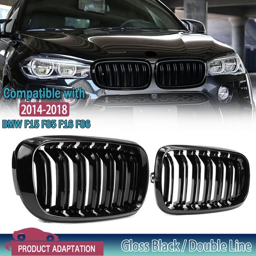 Black front bumper - black, kidney