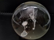Crystal Ball Glass Sphere Fairy Hollogram  3D Effect Flower kids decor fairyland