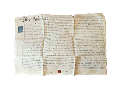 1815 regency vellum lease - vellum,