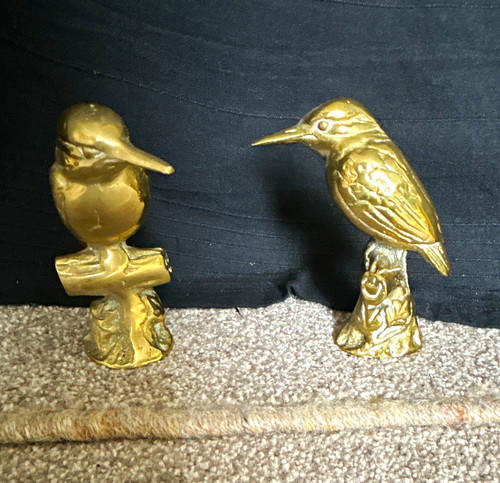 Pair brass bird - of,