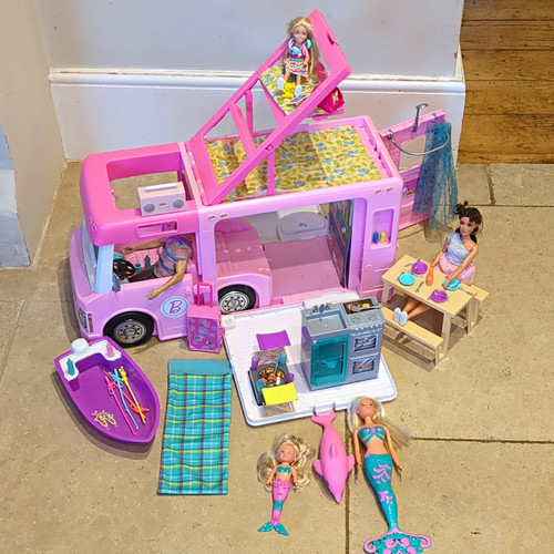 Barbie camper van vehicle