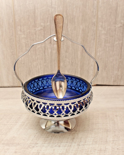 Vintage cobalt blue - blue, glass