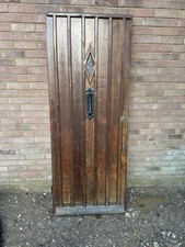 1950s Solid Oak Wooden Door