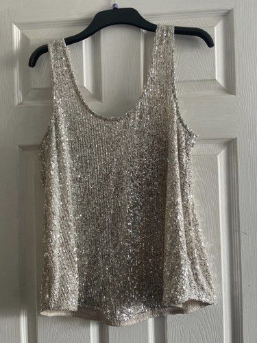 River island sequin top vest
