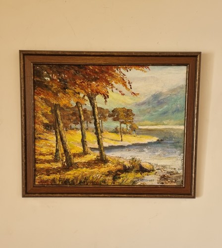 Vintage impasto oil painting - impasto,