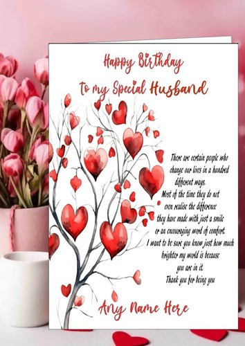 Personalised birthday card